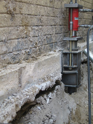 Commercial Push Pier Installation in Kingsville