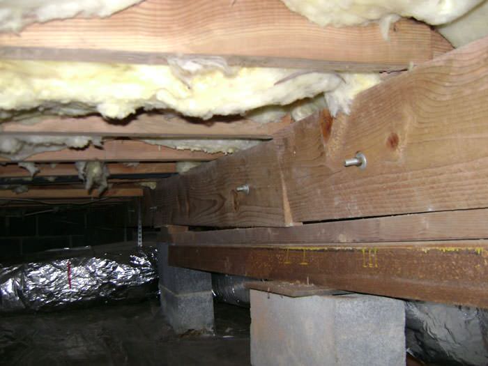 Crawl Space Jack Post Installation In London Windsor Chatham