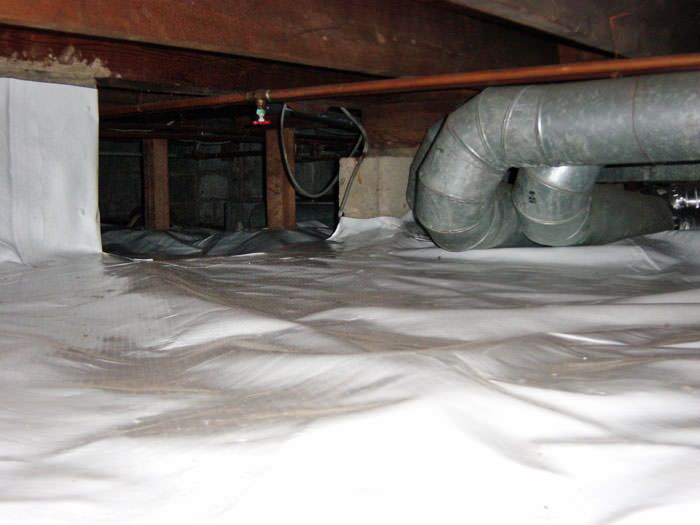 The Cleane Crawl E Vapor Barrier By London Windsor Chatham Barrier A Leamington Crawl E Moisture System With Low Ceiling