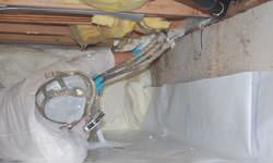 Crawl space vapor barrier system in Leamington, Ontario