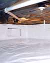 a sealed crawl space installation in Leamington