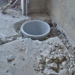 Placing a sump pit in a Wallaceburg home