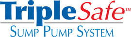 Sump pump system logo for our TripleSafe™, available in areas like Huron Park
