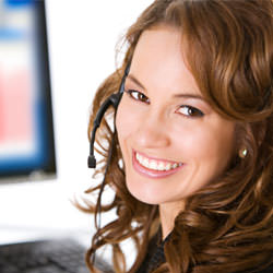 A basement waterproofing customer service specialist in Stratford scheduling an appointment.