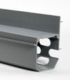 A perimeter drain tile system that's designed to collect iron bacteria tainted water from both the walls and edges of the basement floor.