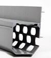The large opening of a basement perimeter drain system.